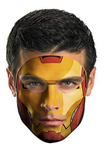 Maquillaje - Tatuaje De Cara De Disfraz De Iron Man