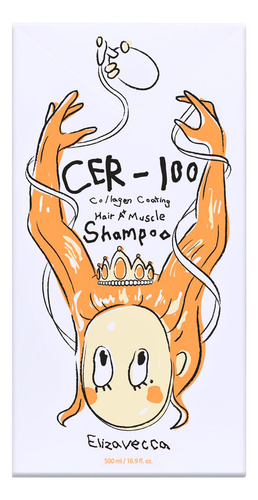 Elizavecca Cer-100 Shampoo Com Revestimento De Colágeno