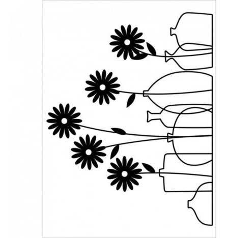 Imagem 1 de 1 de Darice Embossing Folder Floral In Vases