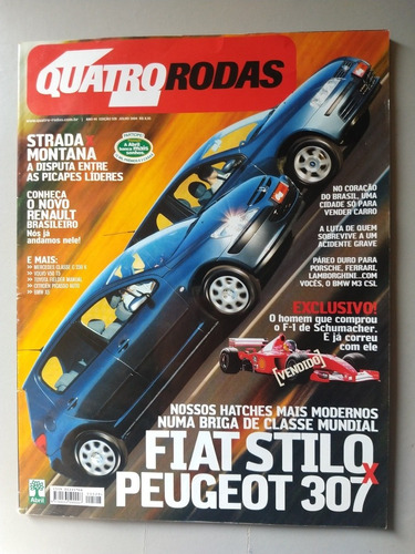 Revista Quatro Rodas 528, Peugeot Fiat Stilo Re270