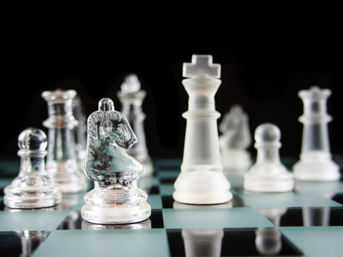 Ajedrez De Cristal Juego De Mesa Chess 35 Cm