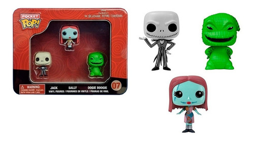 Pocket Pop El Extraño Mundo De Jack 3-pack Original Funko (Usado)