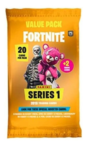 3 Sobres De 22 Tarjetas Fortnite Tradingcard Series 1 Panini