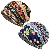 Comprar 2 Gorros Holgados Para Mujer De Quimioterapia
