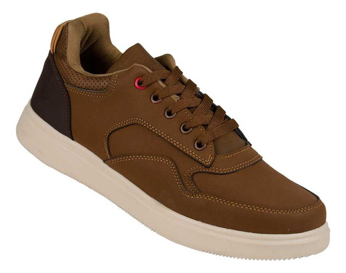 Tenis Casual Hombre Café Stfashion 12503902