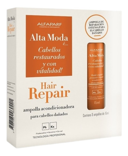 Alfaparf Alta Moda Hair Repair Ampolla Acondicionador