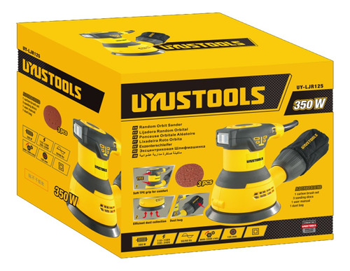 Lijadora Roto Orbital 125mm 320w Uyustools (uy-ljr125)