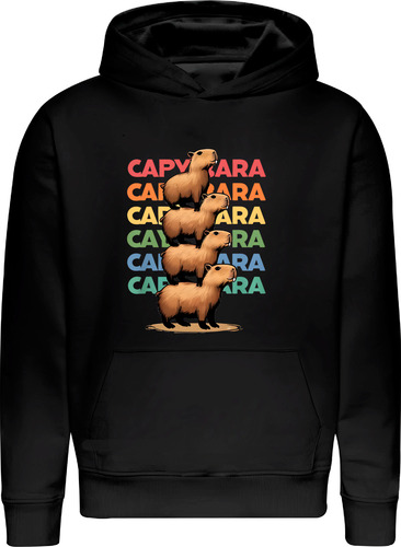 Poleron Capibara - Ronsoco O Carpincho - Roedores Semiacuáticos - Tiktok E Instagram 4 Chigüiros  - Estampaking