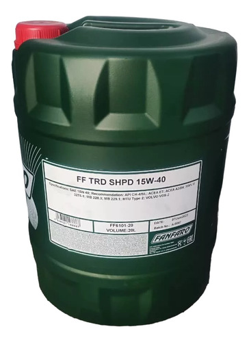 Fanfaro Lubricante Trd Shpd 15w-40 Mineral Bidon (20l)