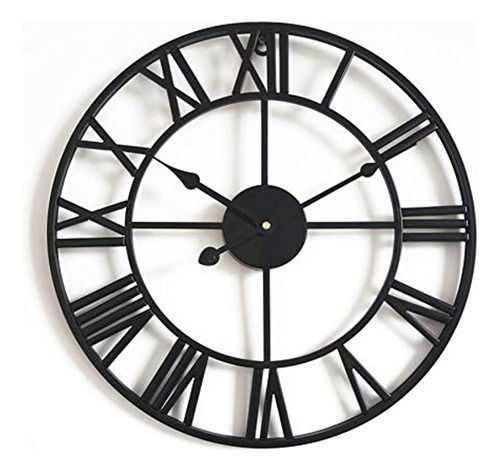 Reloj De Pared Decorativo De Metal De Gran Tamaño