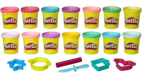 Pack De 14 Plastilinas Play-doh Colores Brillantes Y Claros