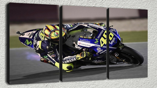 Cuadros Tripticos Modernos Moto Valentino Rossi 90 X 57  B02