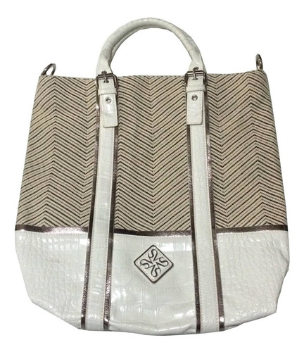 Preciosa Bolsa Vera Wang Grande Tote Blanca Original!!