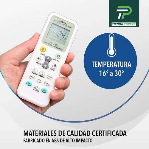 Imagen 4 de 10 de Control Remoto Universal Aire Acondicionad Todas Las Marcas