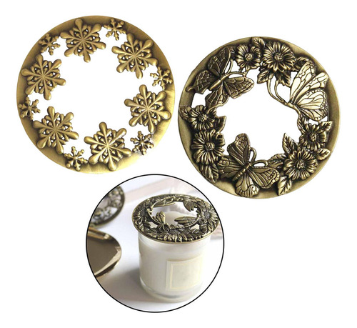2 Uds Estilo Retro Vela Topper Tapa Vela Cubierta Sombra