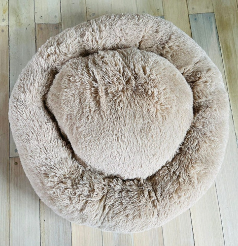Imagen 5 de 8 de Puff Cama Antiestrés Sil Para Perros Peludo Y Mullido 80cm