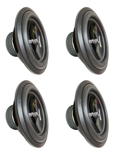 Kit 4 Subwoofers Power Vox 12'' Sw1200 Eco 600w Rms 4 Ohms