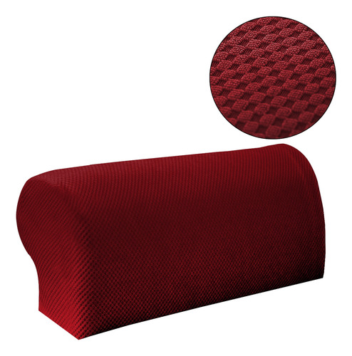 2 Pares (2pattern) Sofá Reposabrazos Sillón Rojo