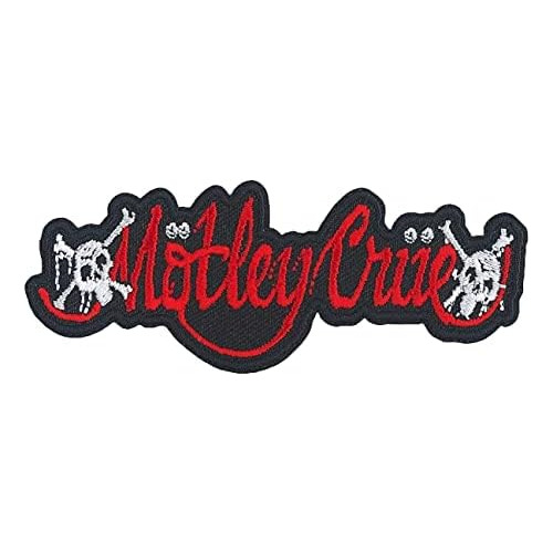 Parche Del Logotipo De Motley Crue Feelgood, Rojo, Negr...