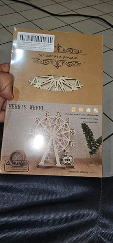 Rompecabezas 3d Con Forma De Rueda De La Fortuna, Ensamblaje