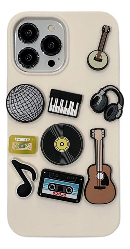 Funda Para Teléfono Con Guitarra Y Piano Ukelele Para iPhone