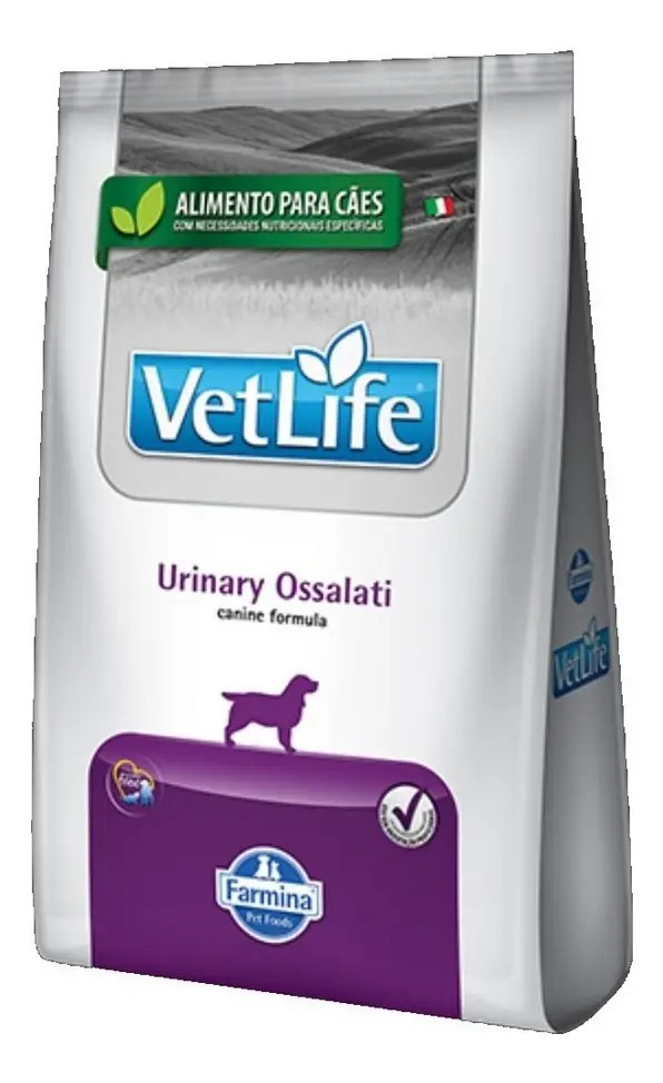 Ração Seca Vet Life Urinary Ossalati Cão Adulto 2kg
