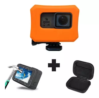 Flotador Gopro 5 6 Y 7 - Estuche Y Cristal Templado Gratis