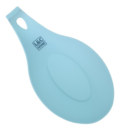 Porta Cucharon De Silicona Soporte Para Cuchara Reposa Color Verde Agua