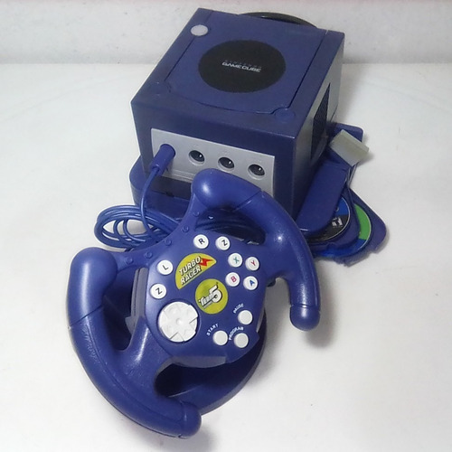 Volante Turbo Racer Para Consolas Nintendo Gamecube Con Caja