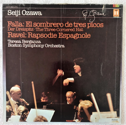Seiji Ozawa Lp Musica De Manuel De Falla Y Maurice Ravell