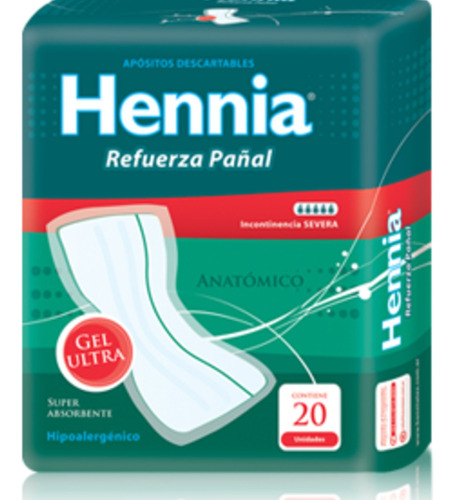 Hennia Refuerza Pañal Anatómico X 120 Pañales