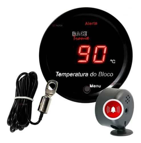 comprar Medidor Temperatura Bloco Motor Copo Suporte Alarme Vm