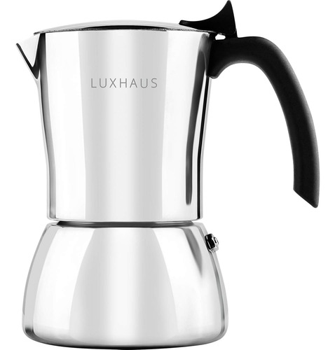 Luxhaus Moka Pot Cafetera Espresso Para Estufa De 3 Tazas