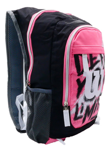 Morral Escolar Wilson Bolso Girl Skate Color Negro Diseño De La Tela Liso