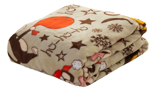 Manta De Forro De Vellón Estampada Navidad 127 X 152 Cm Simi