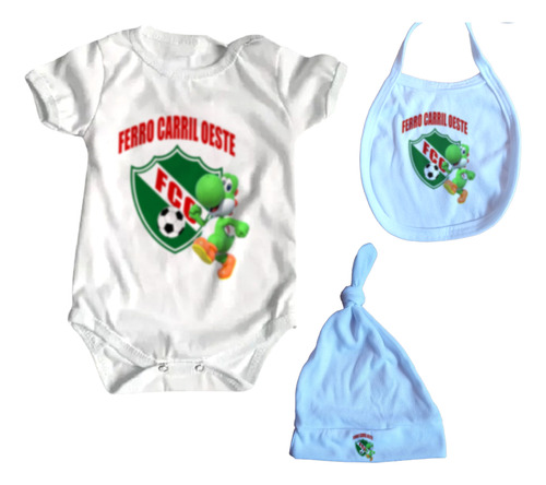 Ajuar Ropa Bebe X3 Prendas  Ferro General Pico