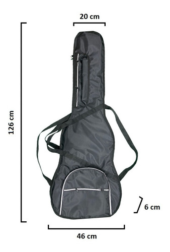 Funda Para Bajo Eléctrico Negra Ocelotl Abah625