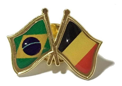 Pin Da Bandeira Do Brasil X Bélgica