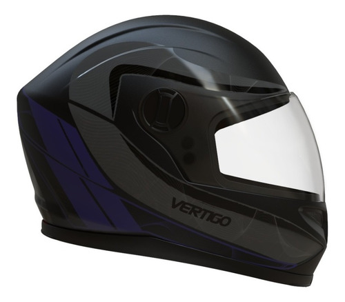 Imagen 1 de 9 de Casco Moto Vertigo V32 Warrior Mate Visor Cristal. Tienda Of