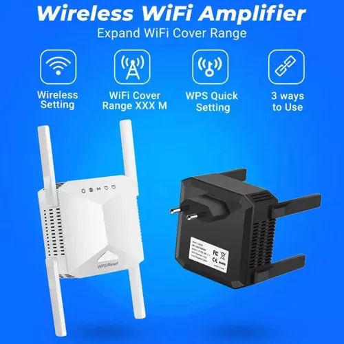 Amplificador Repetidor Señal Wifi 1200 Mbps4 Antenas