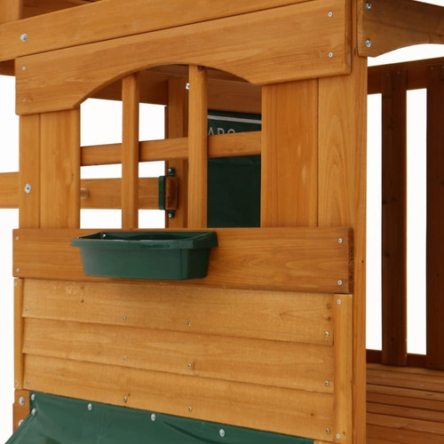 Juego De Columpios De Madera Con Mesa De Café Y Taburetes