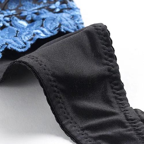 A1 L Underwear Mujer Moda Plue Size Underwire Encaje Embr