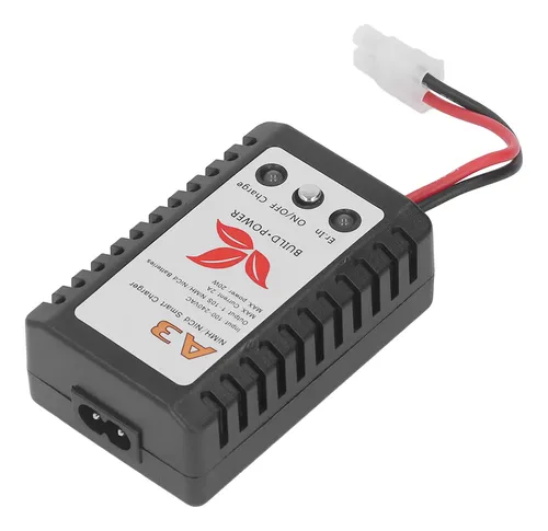 Cargador Inteligente De Baterías NiMH/NiCd – 20 W, Indicador LED, Compatible Con 6V, 7,2V, 8,4V Y 9,6V, Enchufe Británico, ABS Duradero