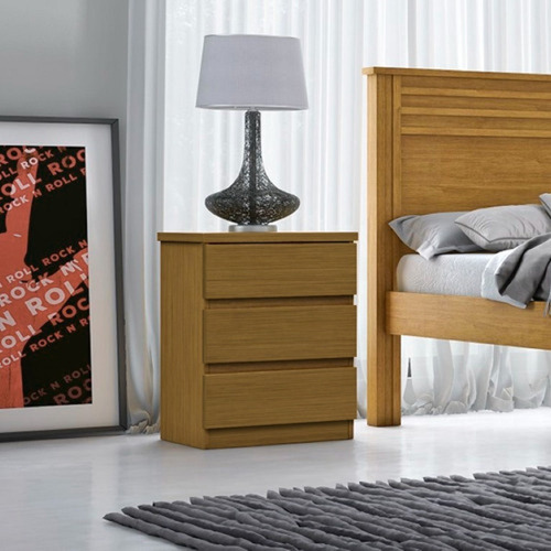 Mesa De Cabeceira Com 3 Gavetas Mesa De Quarto Para Canto