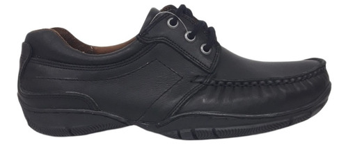 Zapatos Acordonados Cuero Negro Nautilus Hombre 40 Al 44