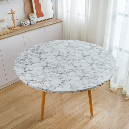 W Mantel De Vinilo Redondo Mantel De 100 A 110cm 100 A 110cm