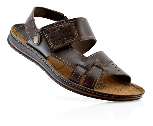 Sandalias Hombres Cuero Ojotas 132802-03 Pegada Luminares