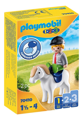 1.2.3 Niño Con Poni Playmobil Ploppy 277410