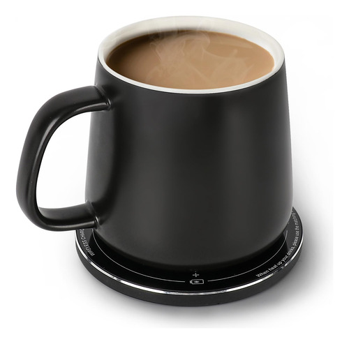 Apekx Taza De Café Autocalentable: Carga Inalámbrica De 15 W