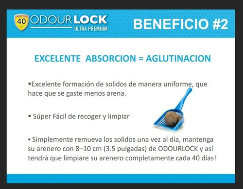 Piedras Aglomerante P-gato Odourlock Calming Lavander X6 Kg x 6kg de peso neto